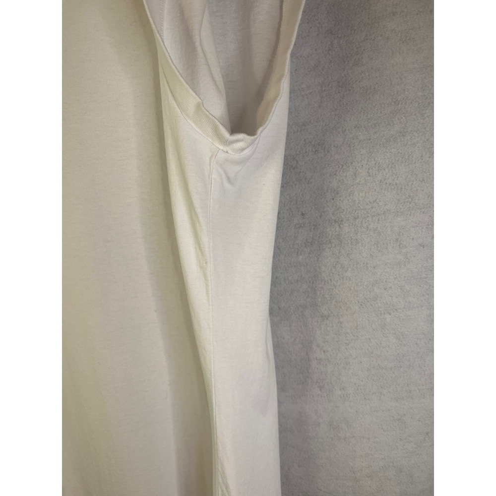 Frank & Eileen Cory Vintage Muscle Tee Maxi Dress Raw Edge Hem White Sz XL - Picture 7 of 10
